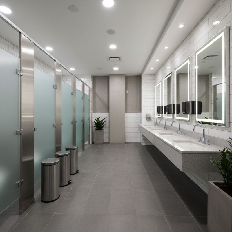 Office Restroom Renovation in Denver County, CO